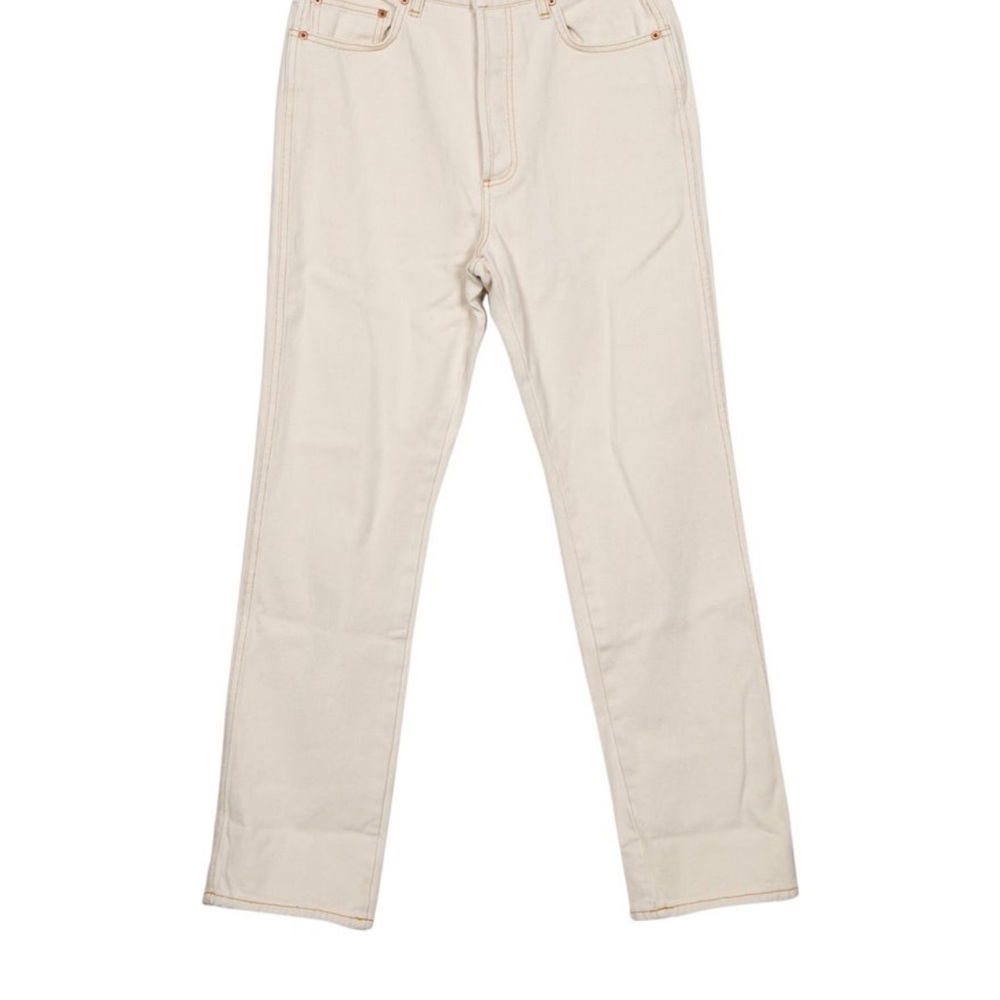 DOEN DIANA JEANS Light Beige Straight-Leg Jeans with Classic Styling